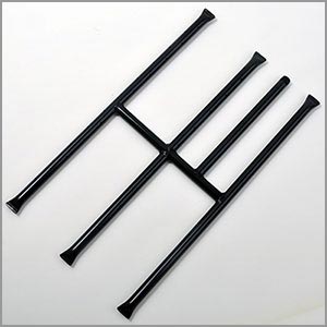 double h-shaped burner